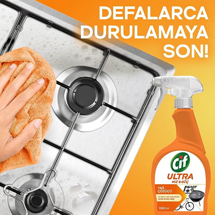 Cif Ultra Grease Remover Spray 1000ml - Powerful Cleaning Solution