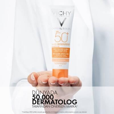 Vichy Tinted Sunscreen SPF50 - Anti-Dark Spots Care for Sensitive Skin, Paraben-Free & Hypoallergenic