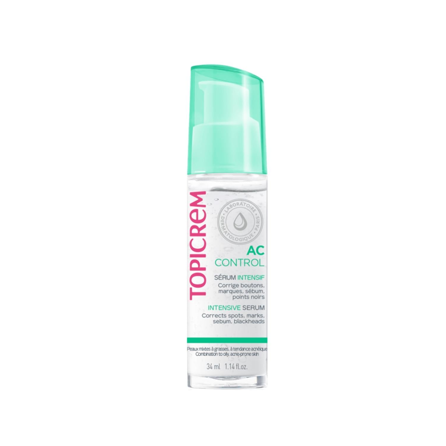 Topicrem AC Control Serum: Intensive Acne & Blemish Treatment | Facial Serum for Acne-Prone Skin, 34ml
