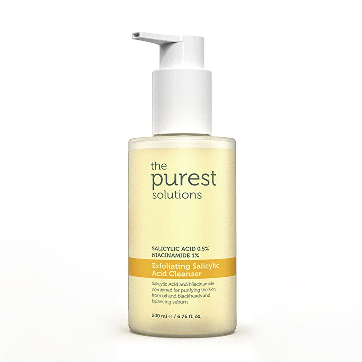 The Purest Solutions Facial Cleansing Gel for Oily Skin - Salicylic Acid & Niacinamide Enriched