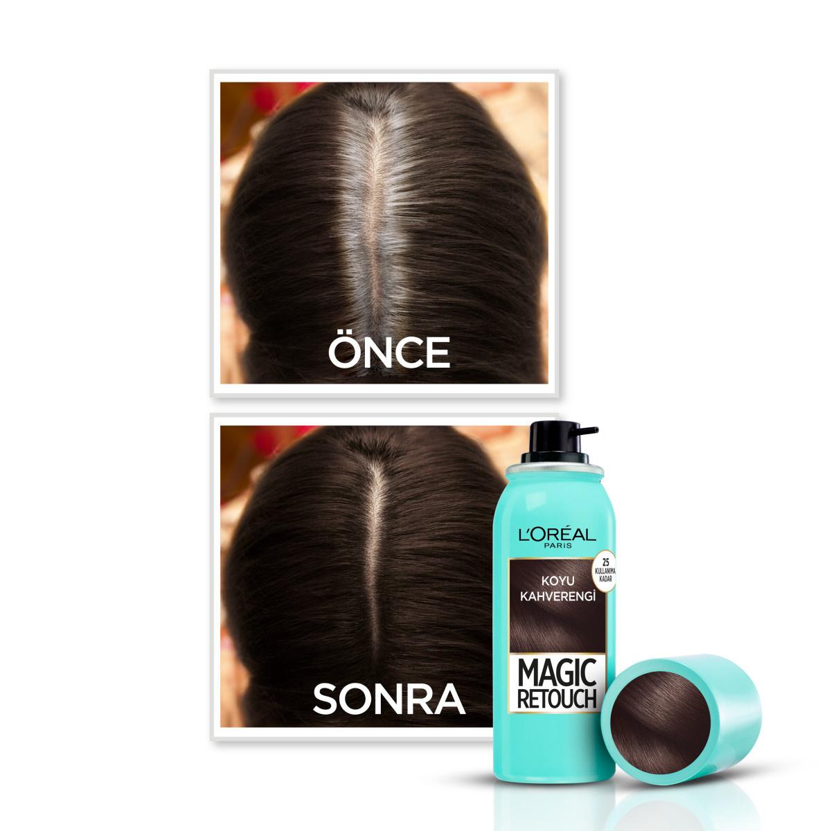 Loreal Paris Hair Touch-up Spray - Instant Gray Root Cover, Dark Brown, 2.54 fl oz