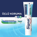 Signal Triple Protection Toothpaste with Fluoride - Natural Whitening, Mint Flavor - 4.06 fl oz