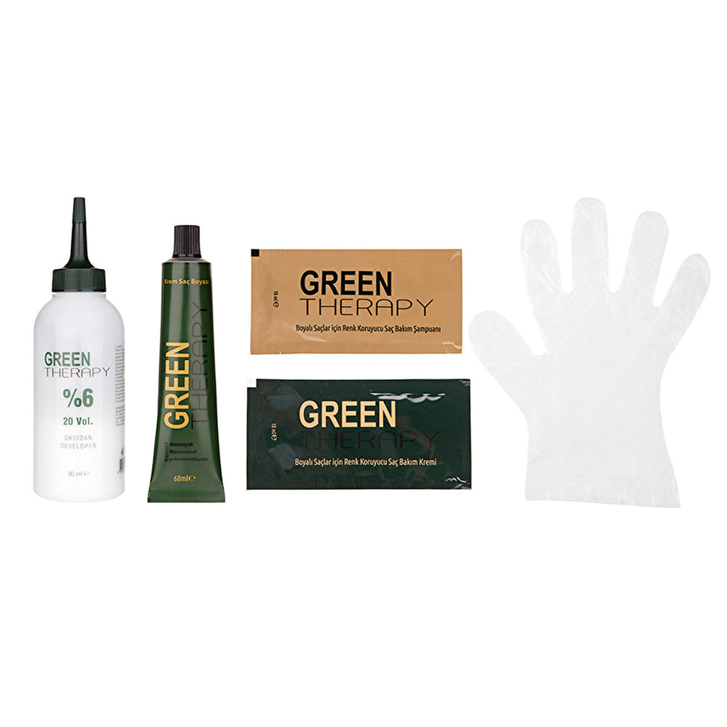 Green Therapy Cream Hair Color 1.0 Black - Rich Herbal Formula | 5.0 oz