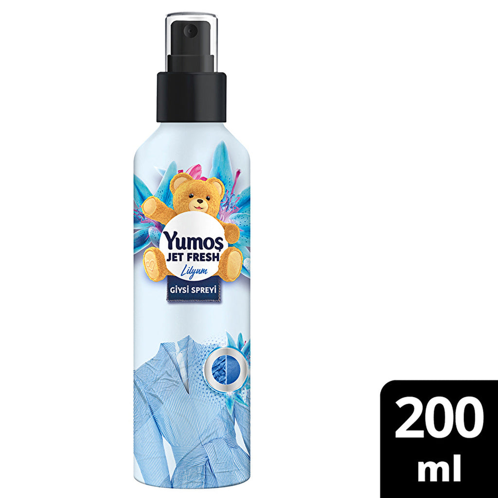 Yumoş Jet Fresh Spray - Lily Scent 200ml | Refreshing Fabric Care