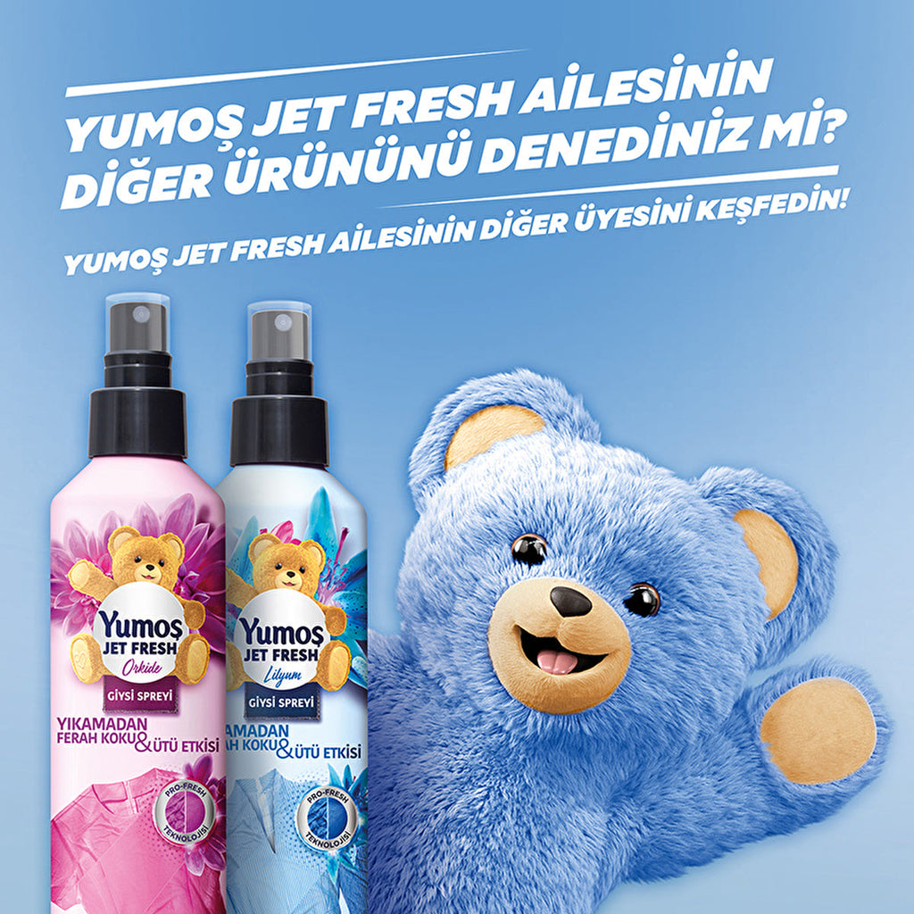 Yumoş Jet Fresh Spray - Lily Scent 200ml | Refreshing Fabric Care
