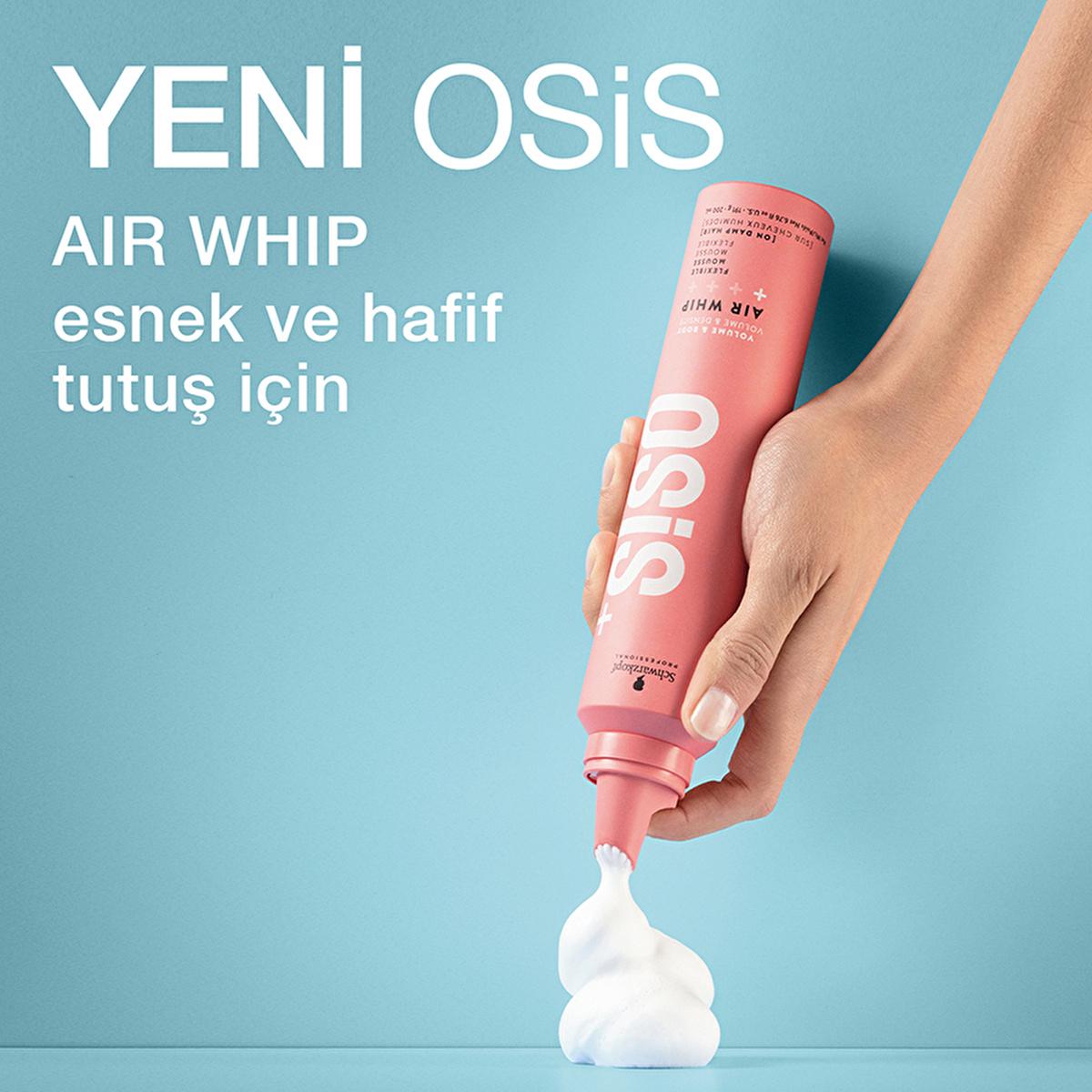 Osis Hair Styling Mousse - Air Whip 200ml - Flexible Hold, Heat Damage Protection