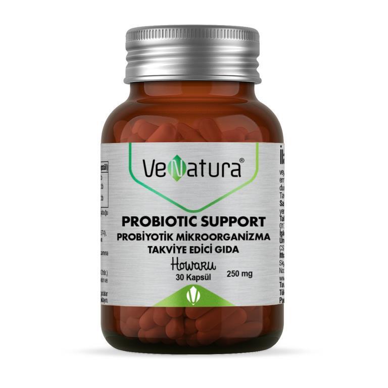 Venatura Probiotic Support 30 Capsules - Gut Health Supplement with Lactobacillus acidophilus NCFM & Bifidobacterium animalis subsp. lactis HN019