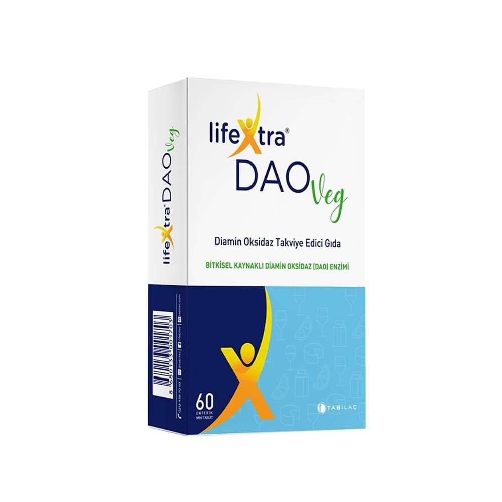 LifeXtra DAO Supplement - Histamine Intolerance Support, Vegetarian, 60 Tablets