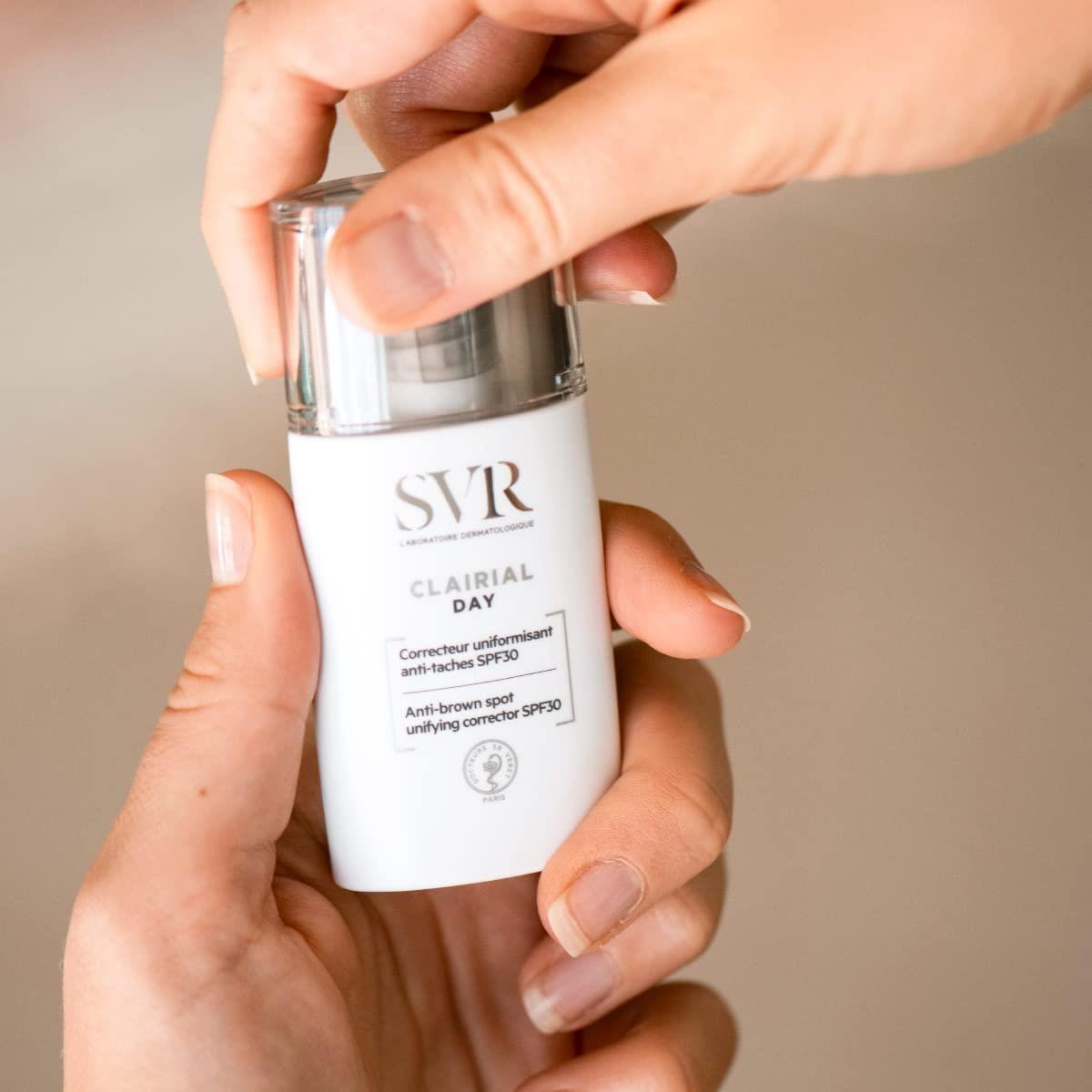SVR Clairial Day Correcteur Uniformisant Anti-Taches SPF30 Anti-Spot Day Cream - Hypoallergenic Skincare for Uneven Skin Tone