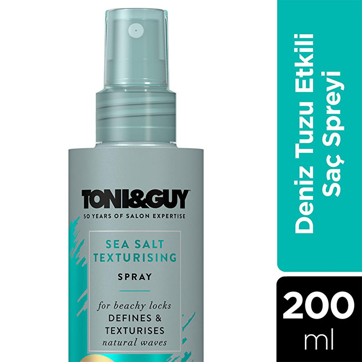 Toni&Guy Sea Salt Styling Spray - Light Hold for Natural Waves | 200 ml