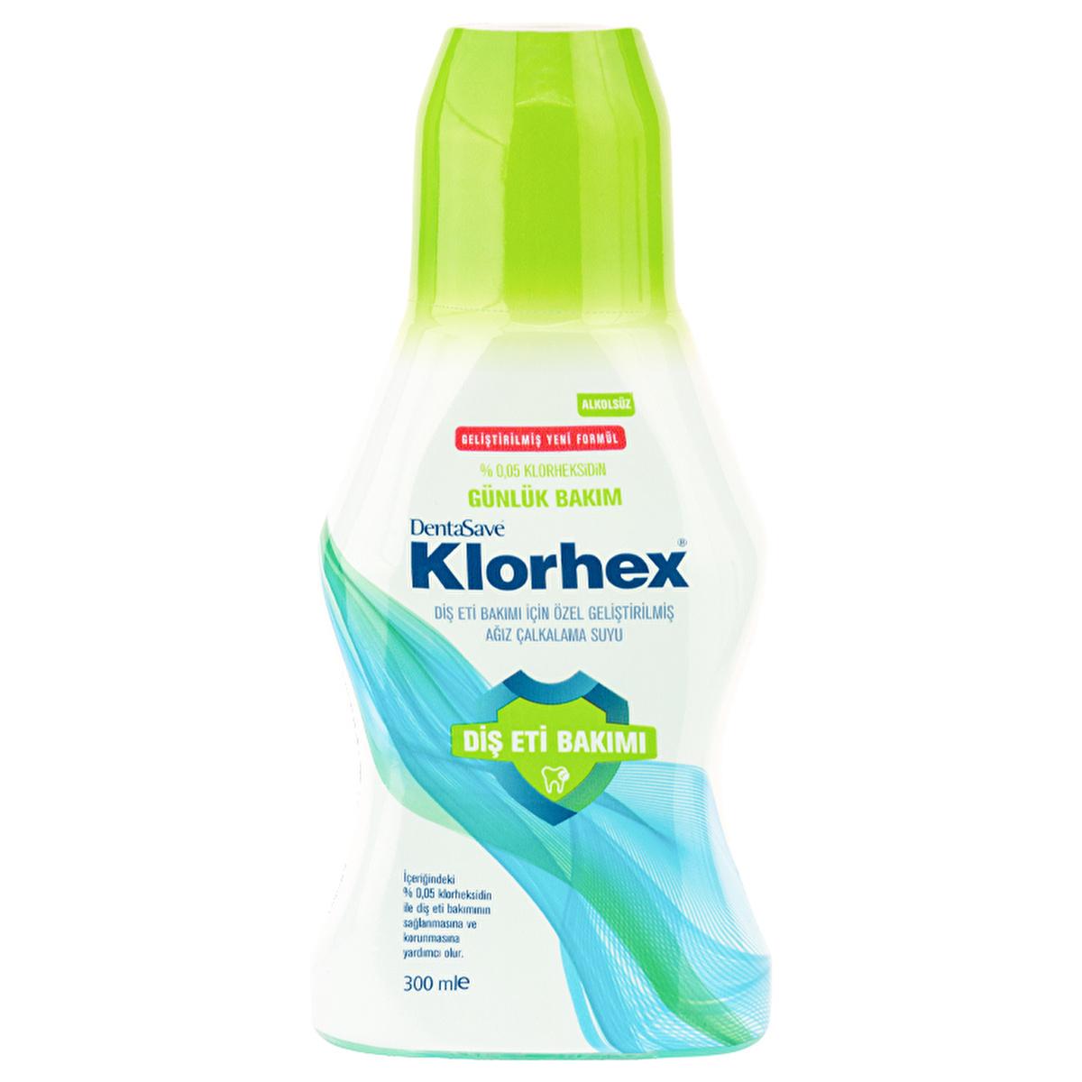 DentaSave Klorhex Daily Care Mouthwash 300ml - Alcohol-Free Formula for Fresh Breath
