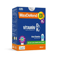 Maxdefend Vitamin D3 & K2 Oral Drops - 1000 IU D3, Bone Health & Immune Support Supplement