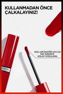 Loreal Paris Infaillible: Rouge Paris Liquid Lipstick - Intense Color, Long Lasting Glossy Shine - Vibrant Red Liquid Lipstick