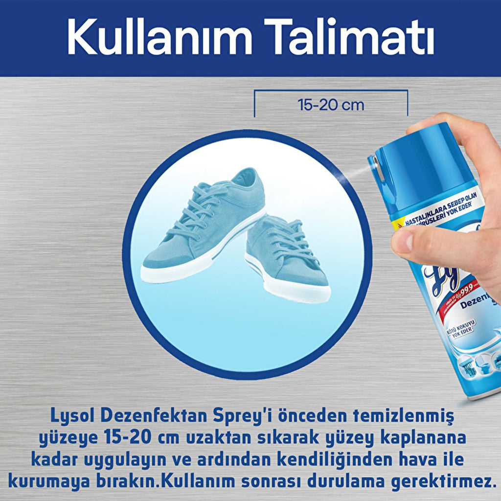 Lysol Surface Disinfectant Spray - Kills 99.9% Germs, Prevents Mold & Eliminates Odors - Household Antibacterial and Kitchen Bathroom Disinfectant Spray