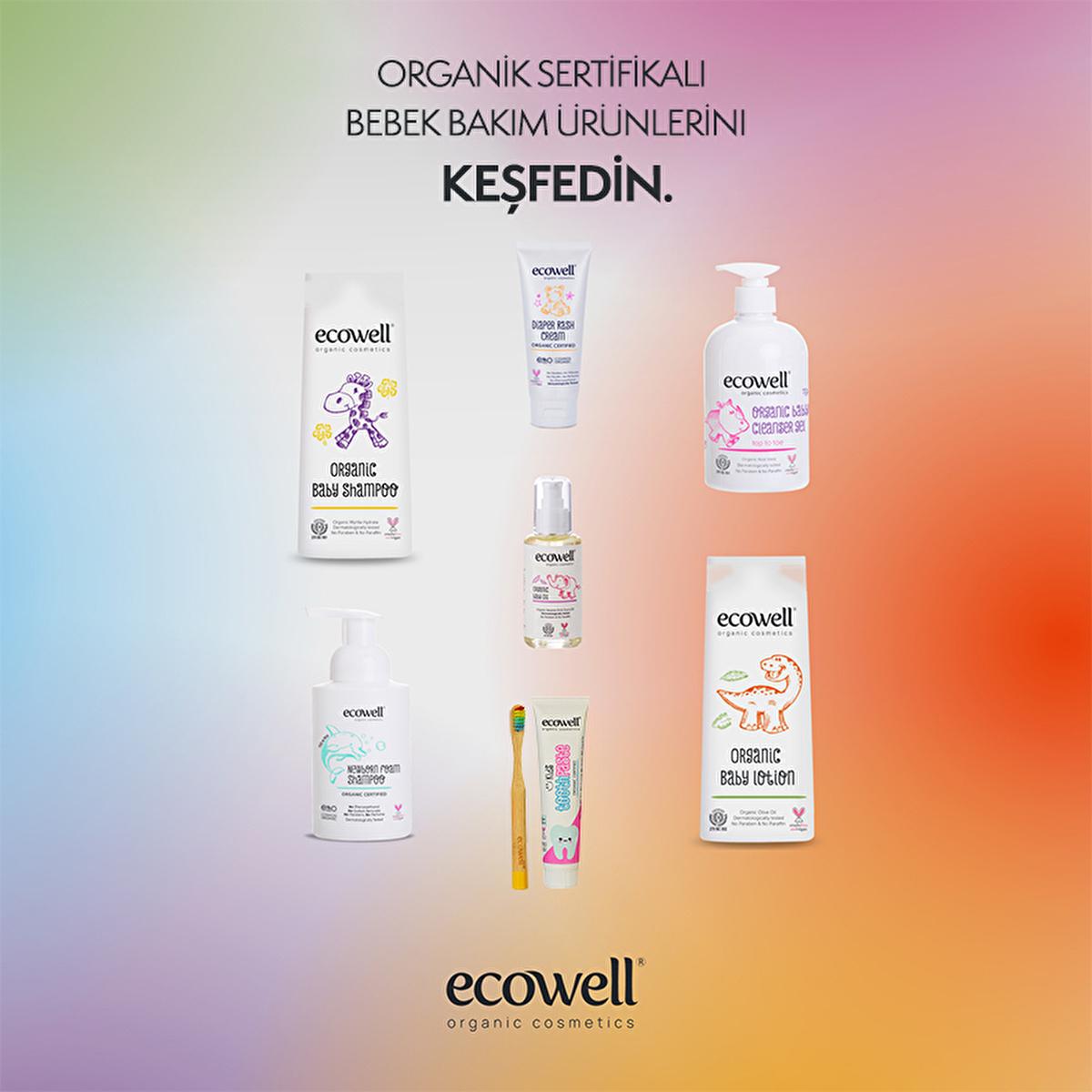 Ecowell Organic Baby Cleansing Gel - Gentle, Natural, Vegan & Chemical-Free for Baby's Sensitive Skin