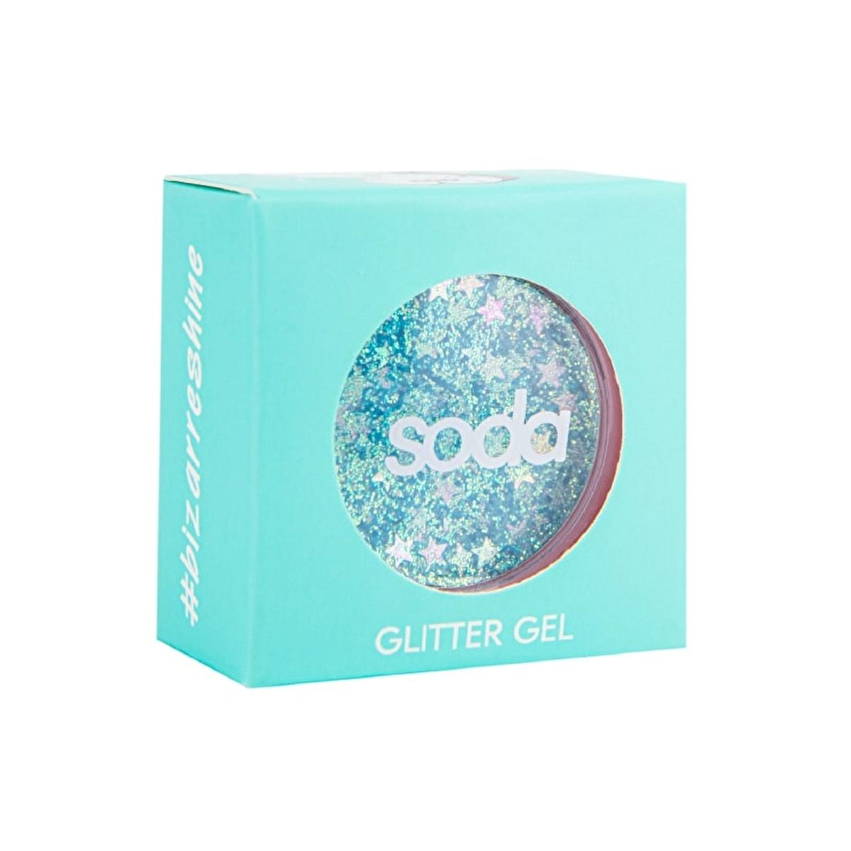 Soda Glitter Jel 003 Gemini - Long-Lasting Glitter Gel for Cosmetic Use - Social Media Influencer Beauty Product