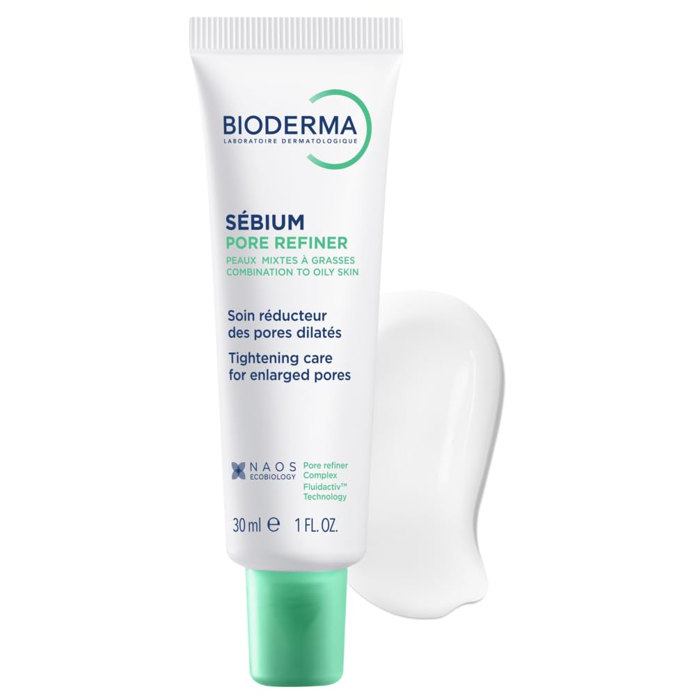 Bioderma Sebium Pore Refiner Face Moisturizer for Combination/Oily Skin - Lightweight, Non-Greasy, Pore Minimizing