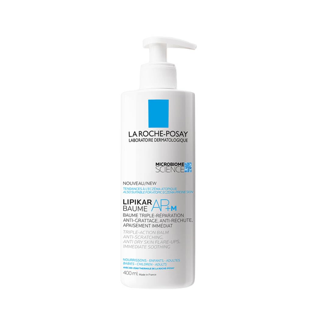 La Roche Posay Lipikar Baume Light AP+ Moisturizing Body Balm for Dry Skin - 13.53 fl oz, Hypoallergenic & Long-Lasting Hydration