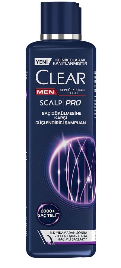 Clear Men Anti-Hair Loss Shampoo - Reduces Hair Loss, Strengthens Hair, 11.83 fl oz