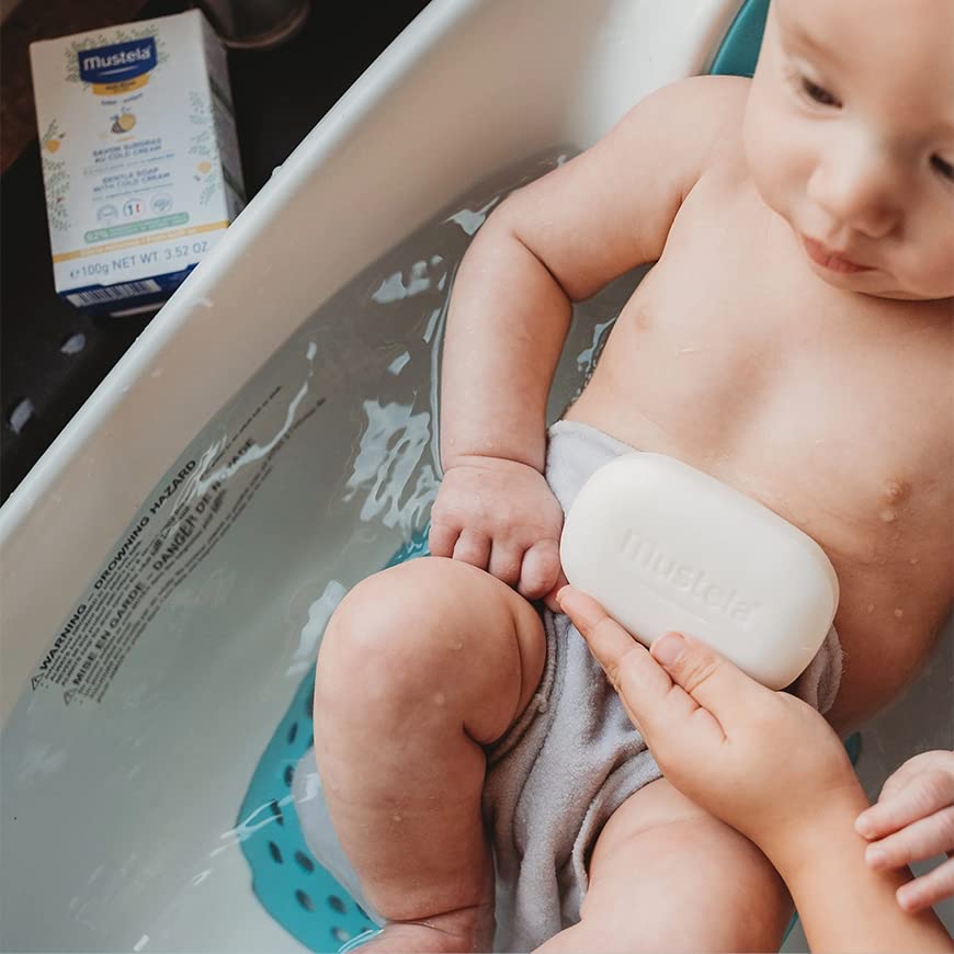 Mustela Gentle Soap with Cold Cream for Sensitive Skin - Moisturizing & Gentle Cleansing