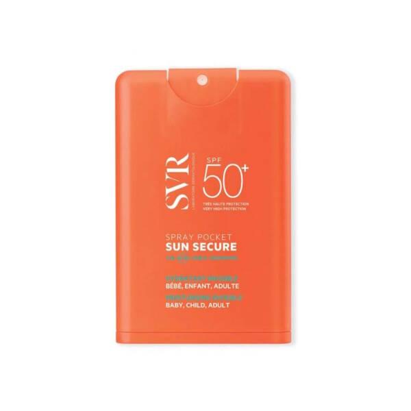 SVR Sun Secure Cep Spreyi SPF50+ Sunscreen Spray for Babies, Children, and Adults - UVA-UVB Protection, Transparent Formula