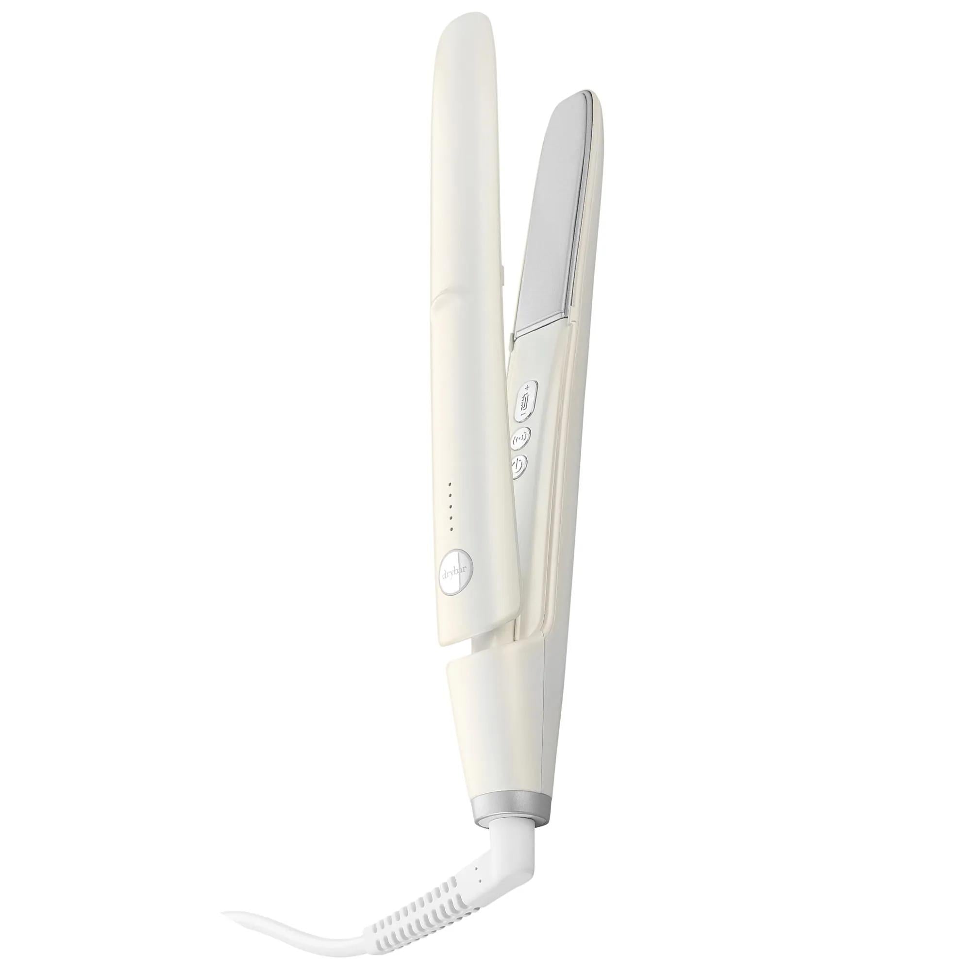 Drybar Reserve Vibrating Flat Iron: Salon-Quality Hair Straightener & Curler for Frizz-Free, Shiny Styles with Ionic & Ceramic Technology