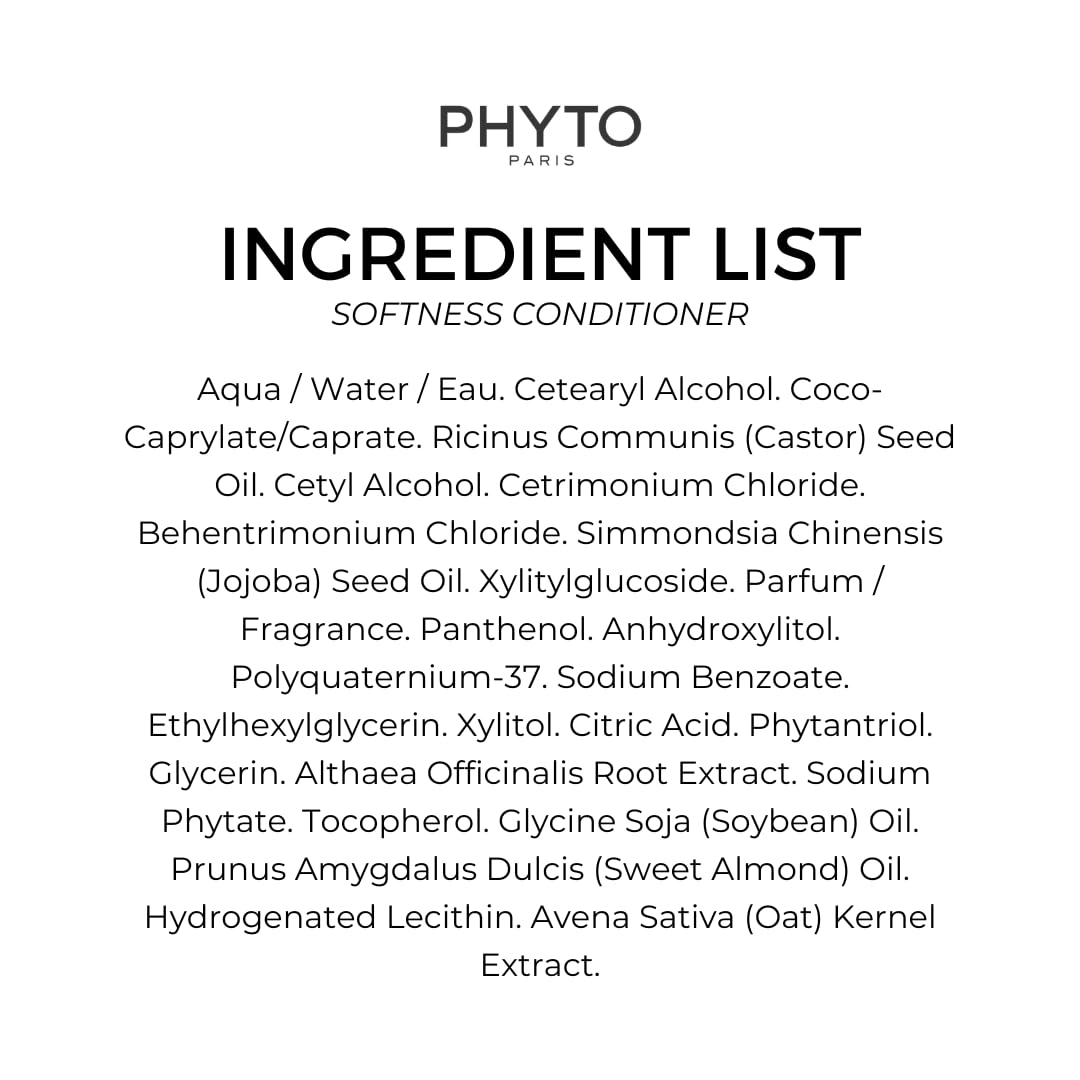 Phyto Softness Hair Conditioner for All Hair Types - 5.91 fl oz Nourishing Daily Hair Care