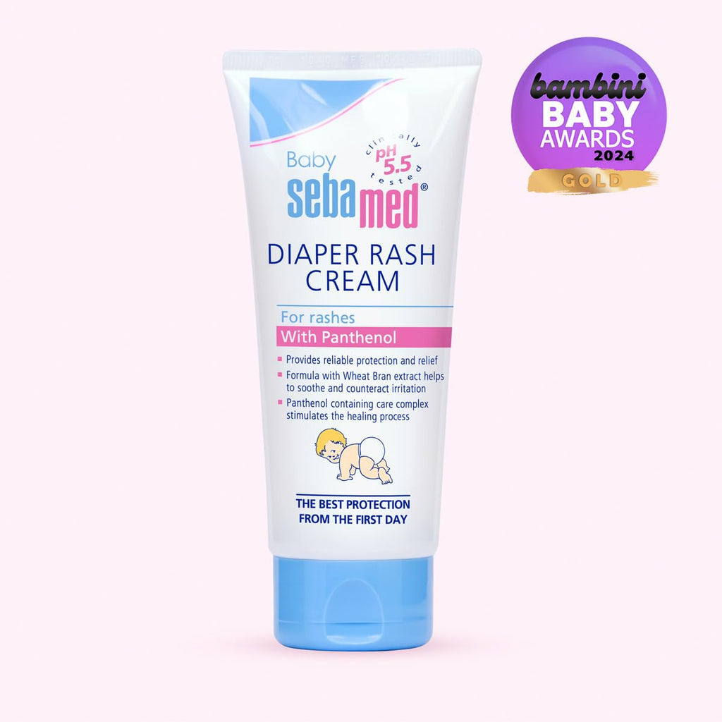 Sebamed Baby Nappy Cream 100ml - Gentle pH 5.5 Nappy Rash Cream for Sensitive Skin