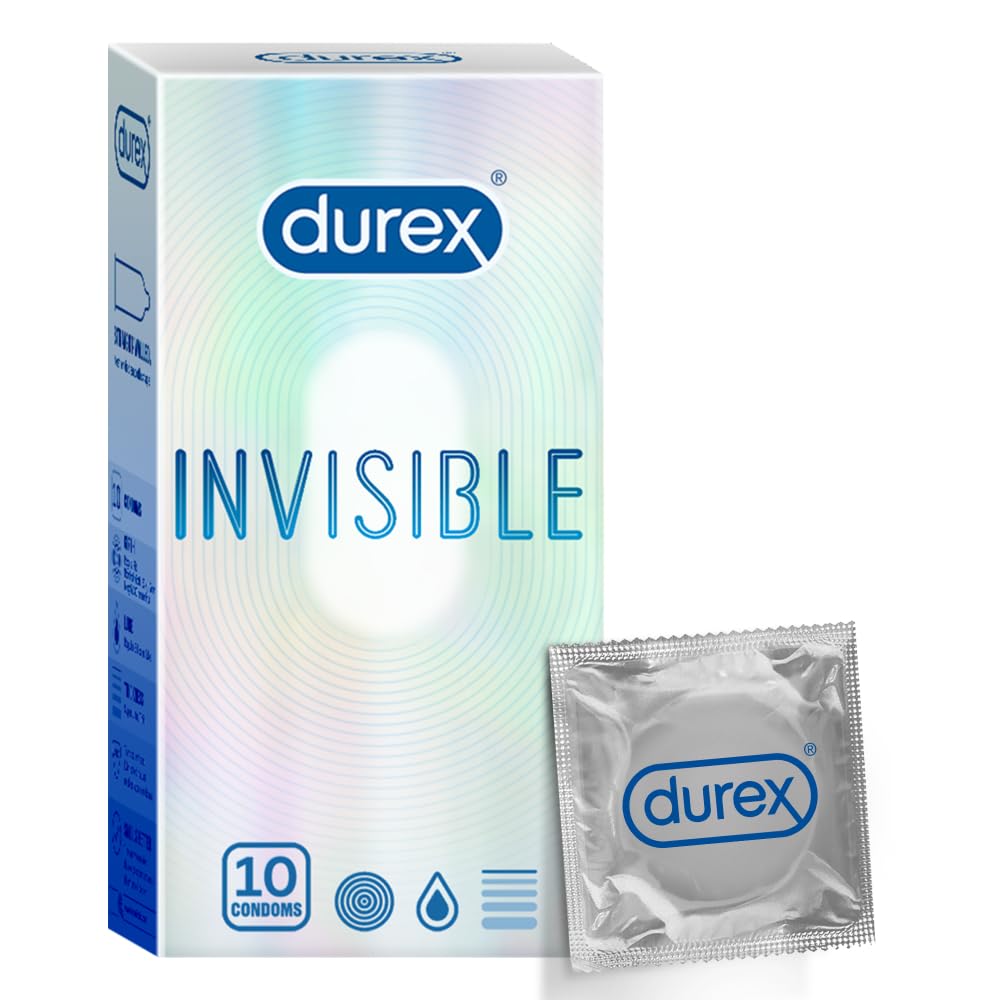 Durex Ultra-Thin Condoms - 10 Pack, Sensitive, Reliable Contraceptive Protection
