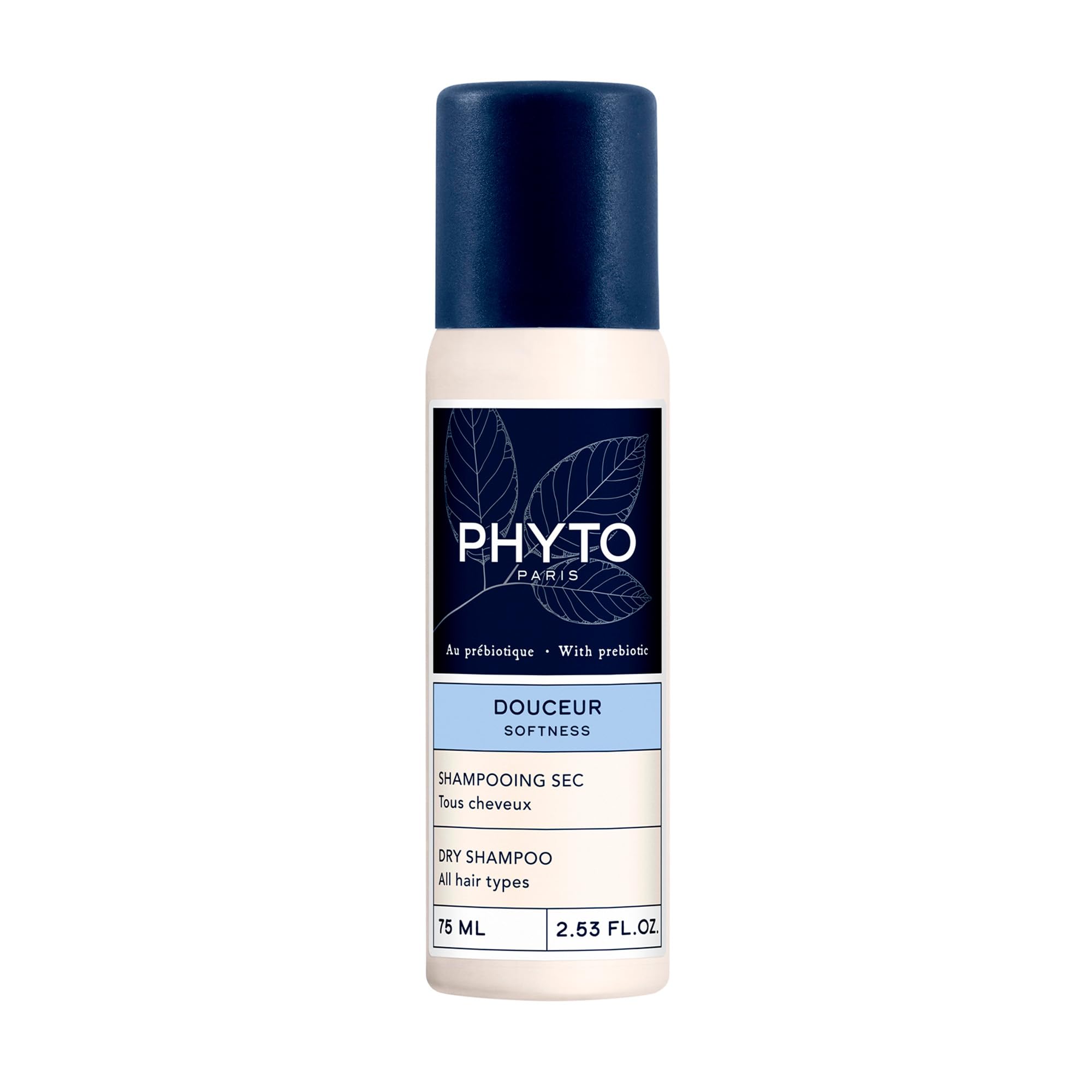 Phyto Softness Dry Shampoo 75ml - No Water Needed, Absorbs Oil, Aerosol Hair Care
