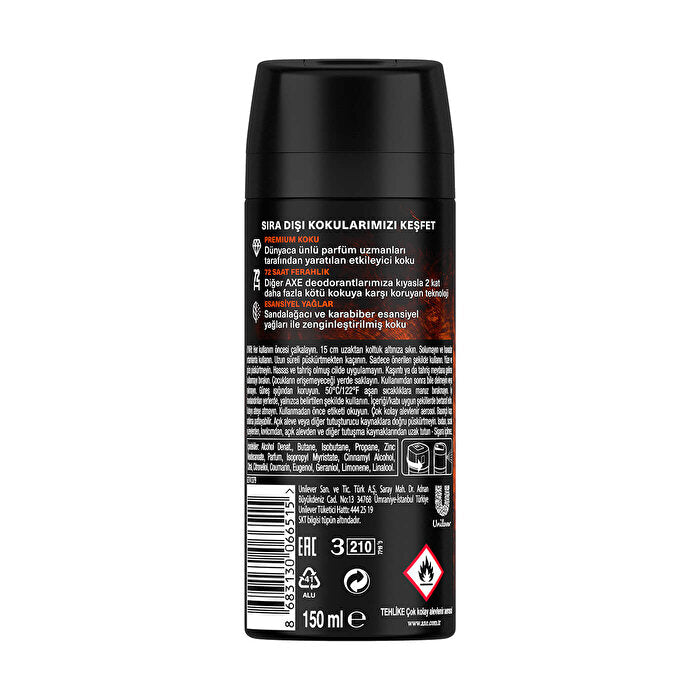 Axe Premium Collection Men's Deodorant Copper Santal 150ml | Exotic Scent
