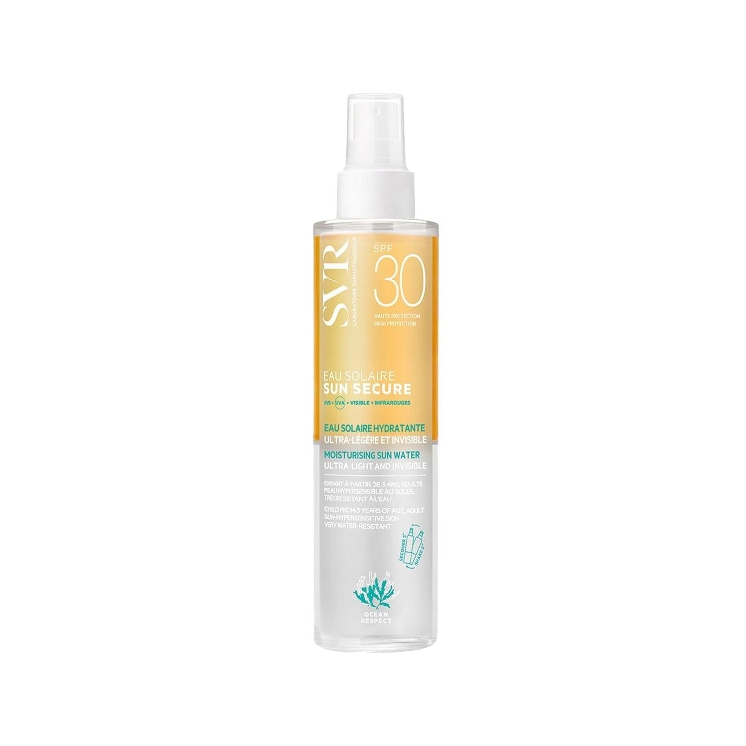 SVR Sun Secure SPF30 Sunscreen Spray - Gentle Sun Protection for Sensitive Skin, 6.76 fl oz