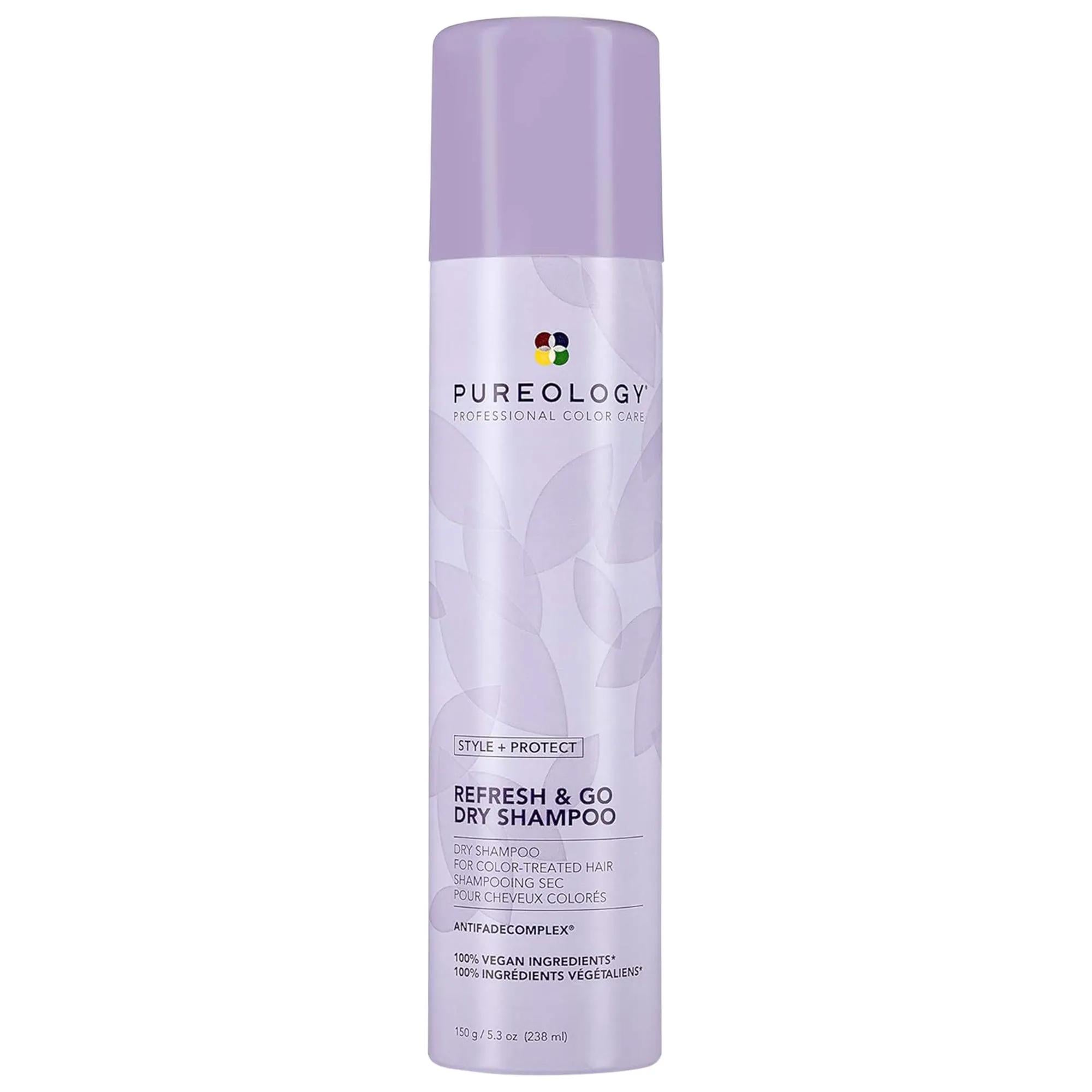 Style + Protect Refresh & Go Dry Shampoo Spray for Color-Treated Hair - Non-Drying, Vegan, Cruelty-Free