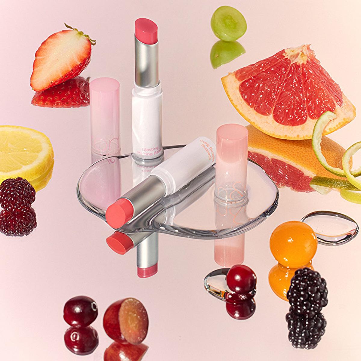 rom&nd Glasting Melting Balm - Vegan, Moisturizing Colored Lip Balm with Non-Greasy Shine - Hippie Berry