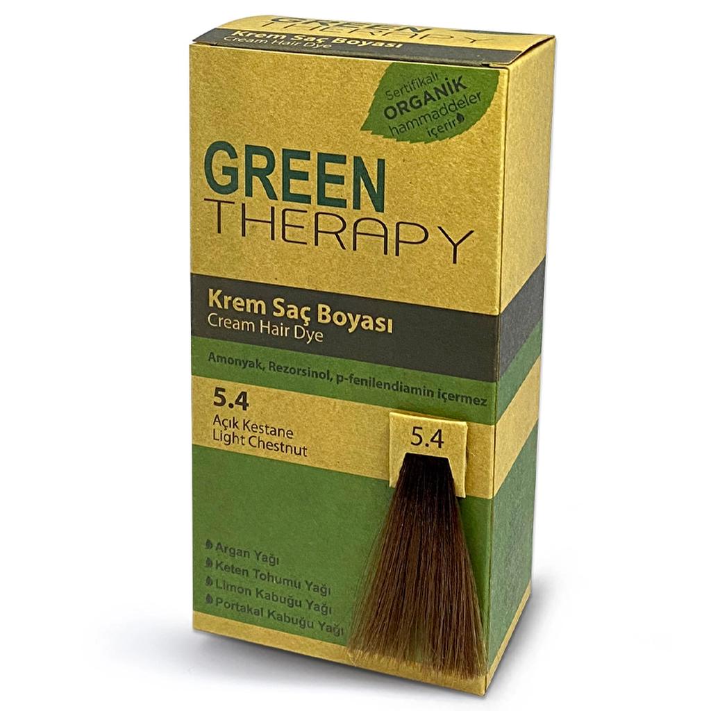 Green Therapy Cream Hair Color 5.4 Light Chestnut