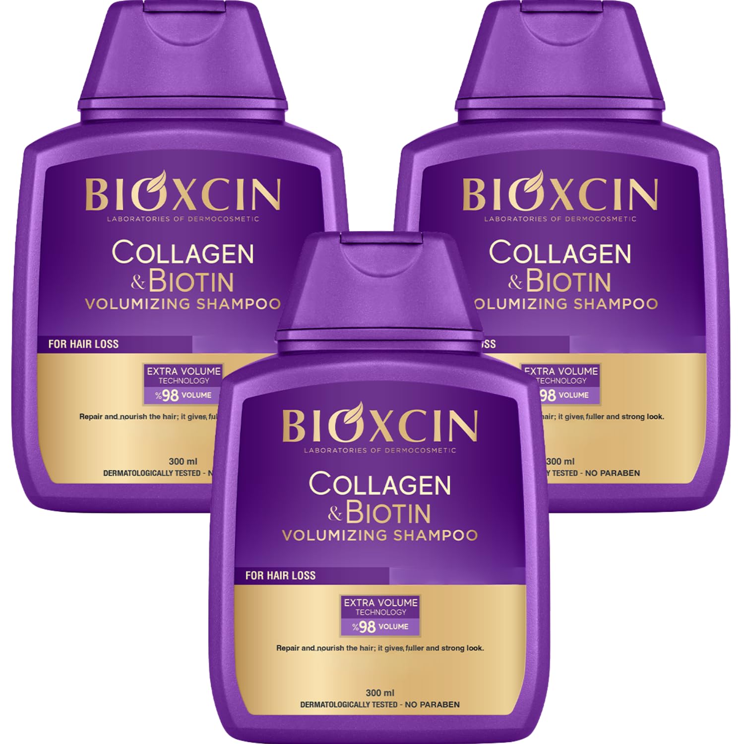 Bioxcin Biotin Supplement and Shampoo Set - 5000 mg Biotin Tablets & 300 ml Biotin Shampoo for Hair Growth