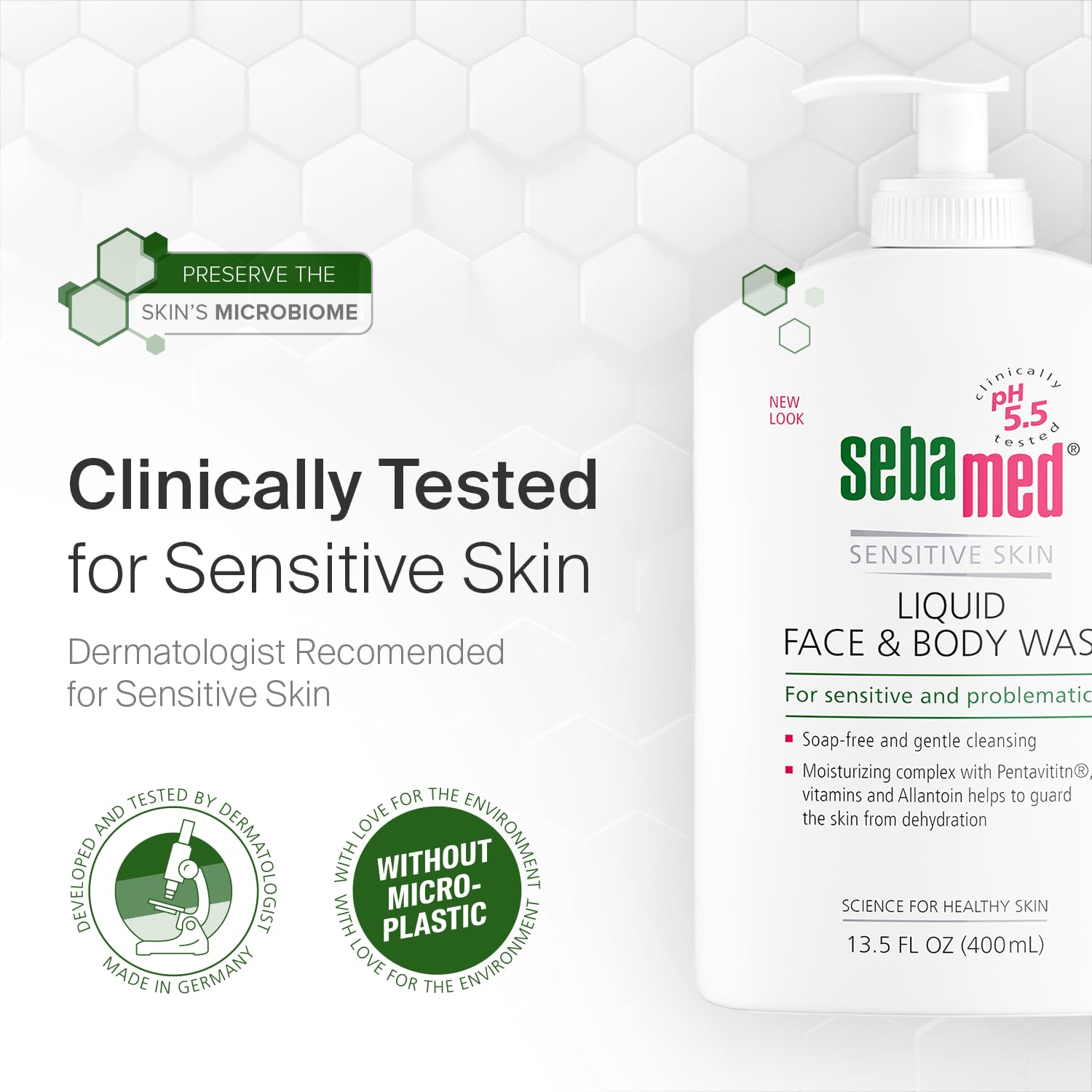 Sebamed Liquid Face and Body Wash - Gentle Cleansing for Sensitive Skin, 1000ml