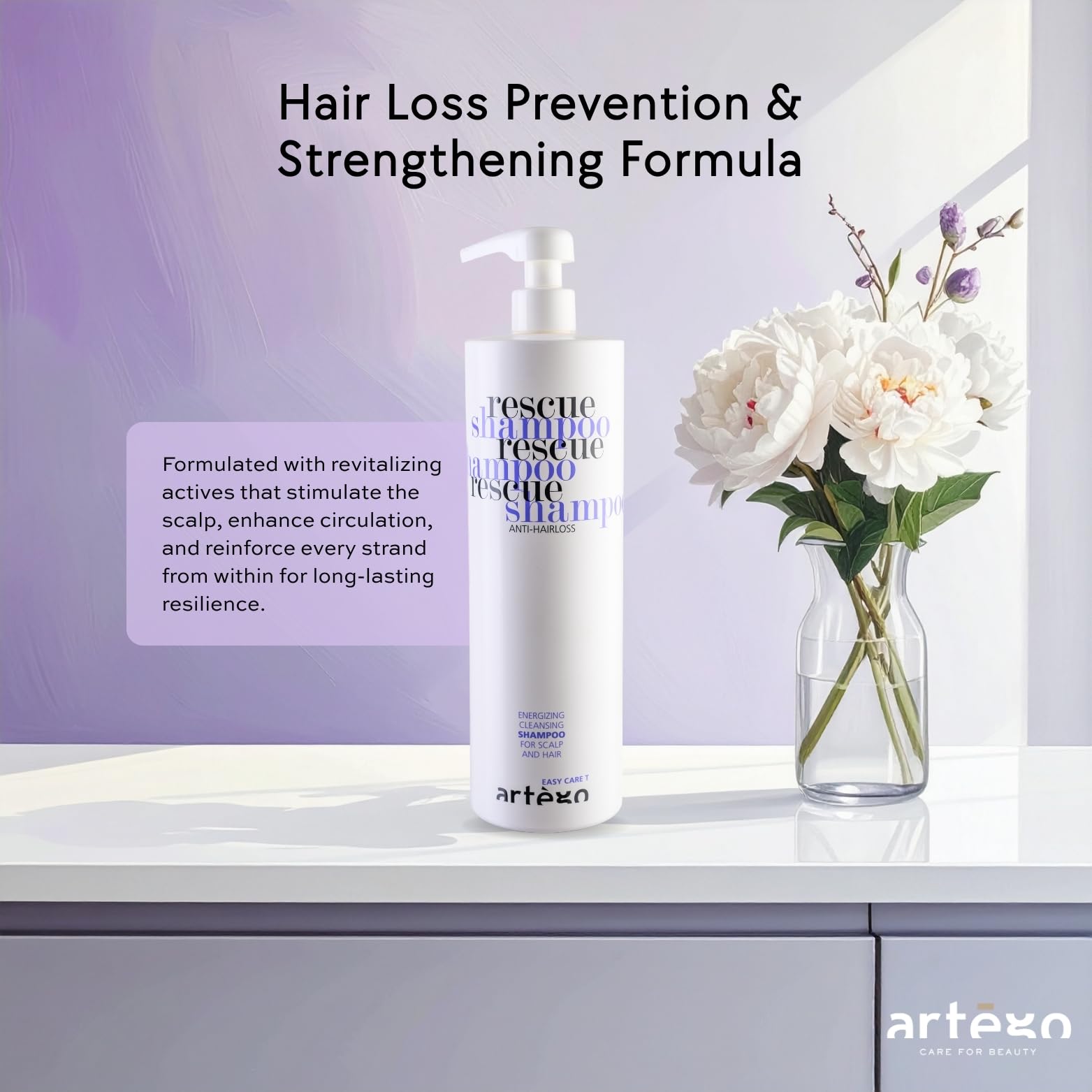 Artego Easy Care Rescue Hair Loss Preventing Shampoo - 1000ml | Professional