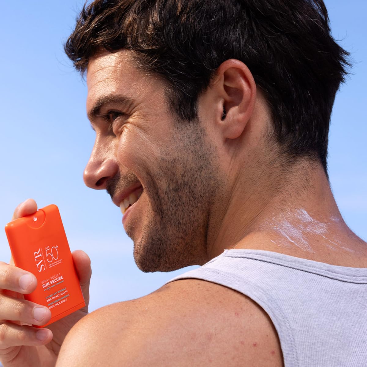 SVR Sun Secure Cep Spreyi SPF50+ Sunscreen Spray for Babies, Children, and Adults - UVA-UVB Protection, Transparent Formula