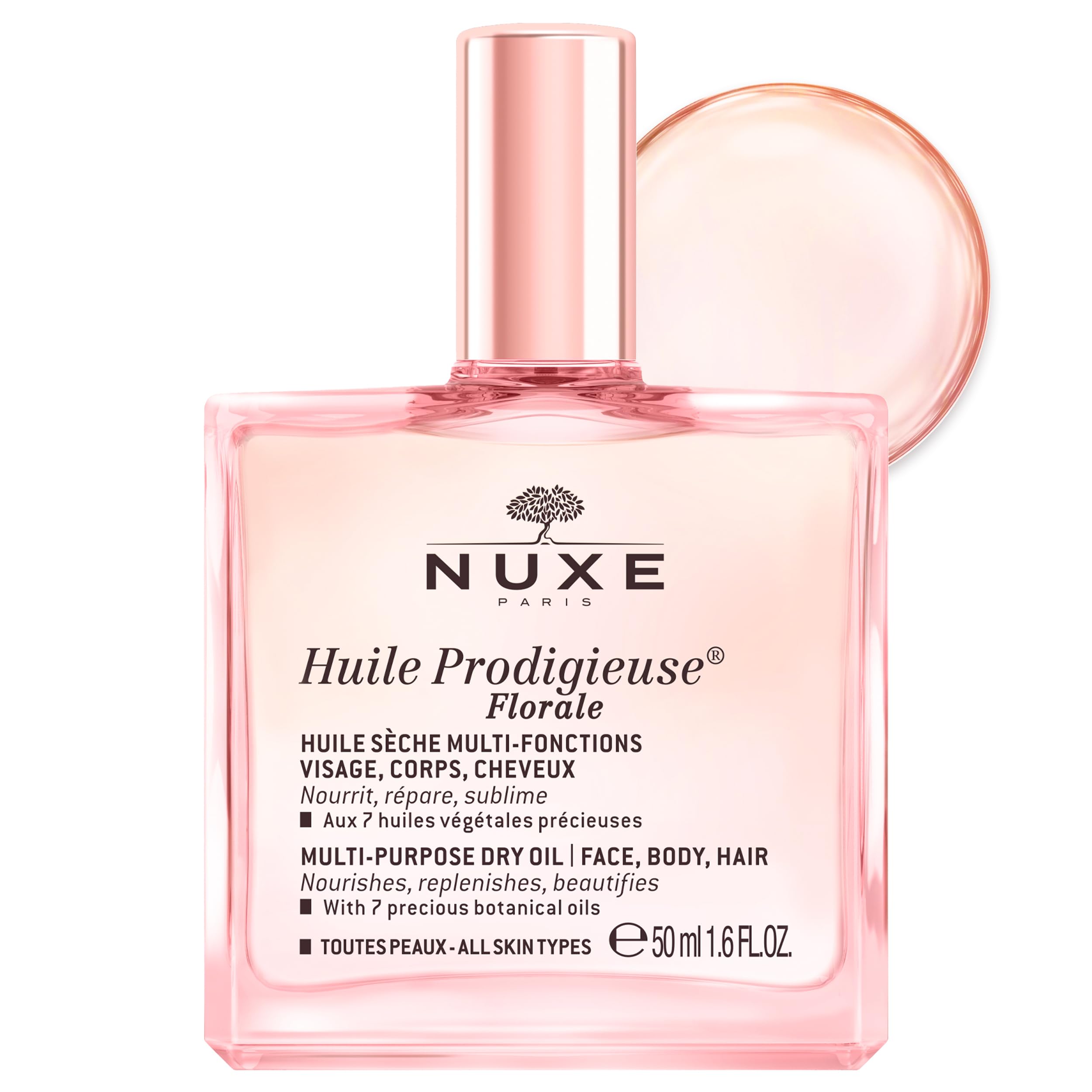 Nuxe Huile Prodigieuse Florale Multi-purpose Moisturizing Dry Oil for Face, Body & Hair - 50ml