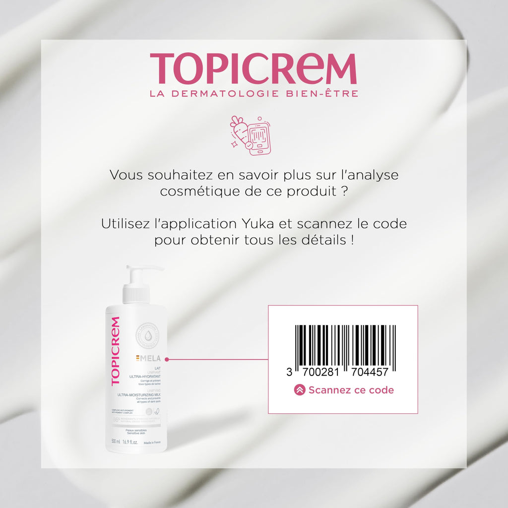 Topicrem Moisturizing Body Milk, 500ml - Hydrating & Brightening Body Lotion for Dry Skin