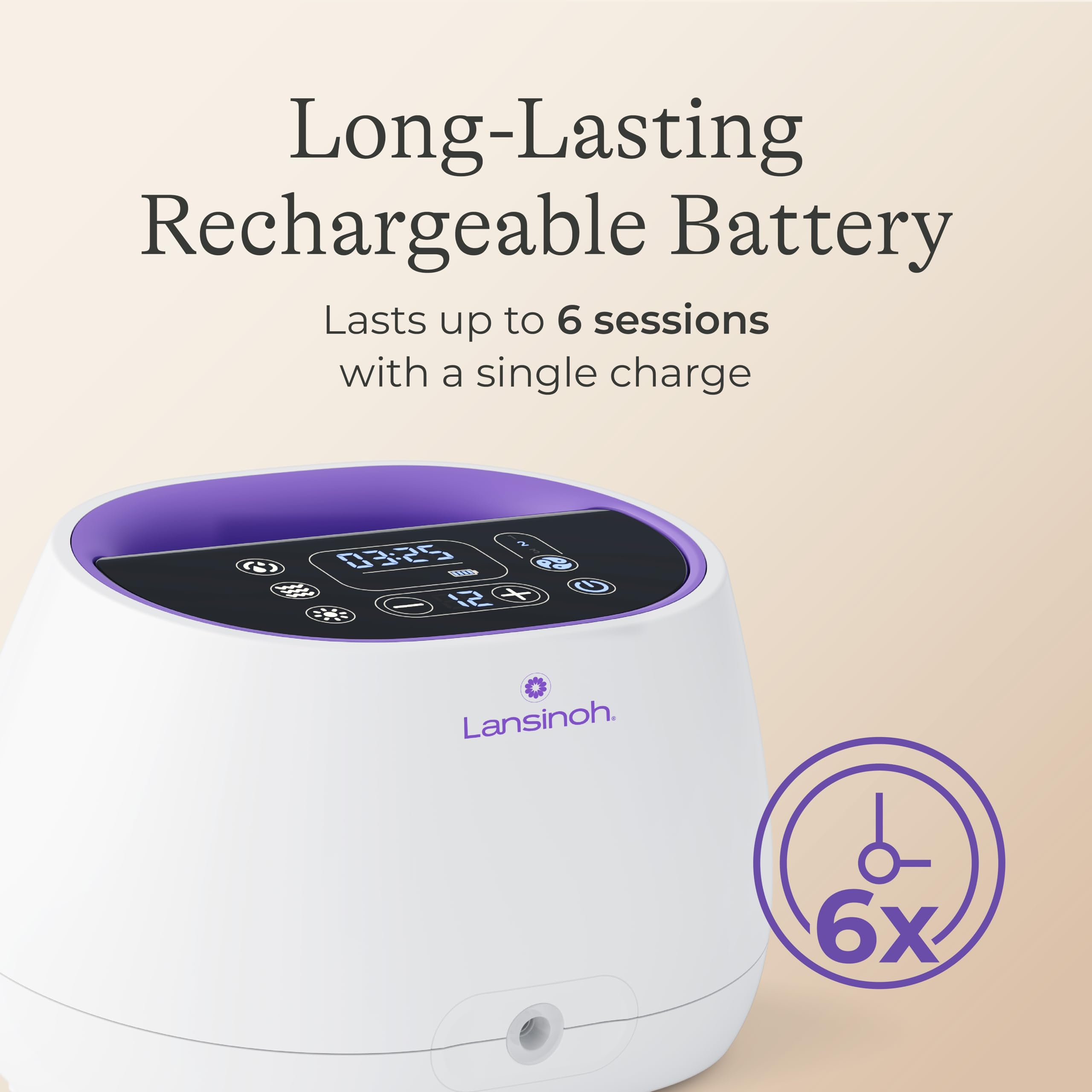 Lansinoh Compact Single Electric Breast Pump - Portable, Adjustable Vacuum, Rechargeable