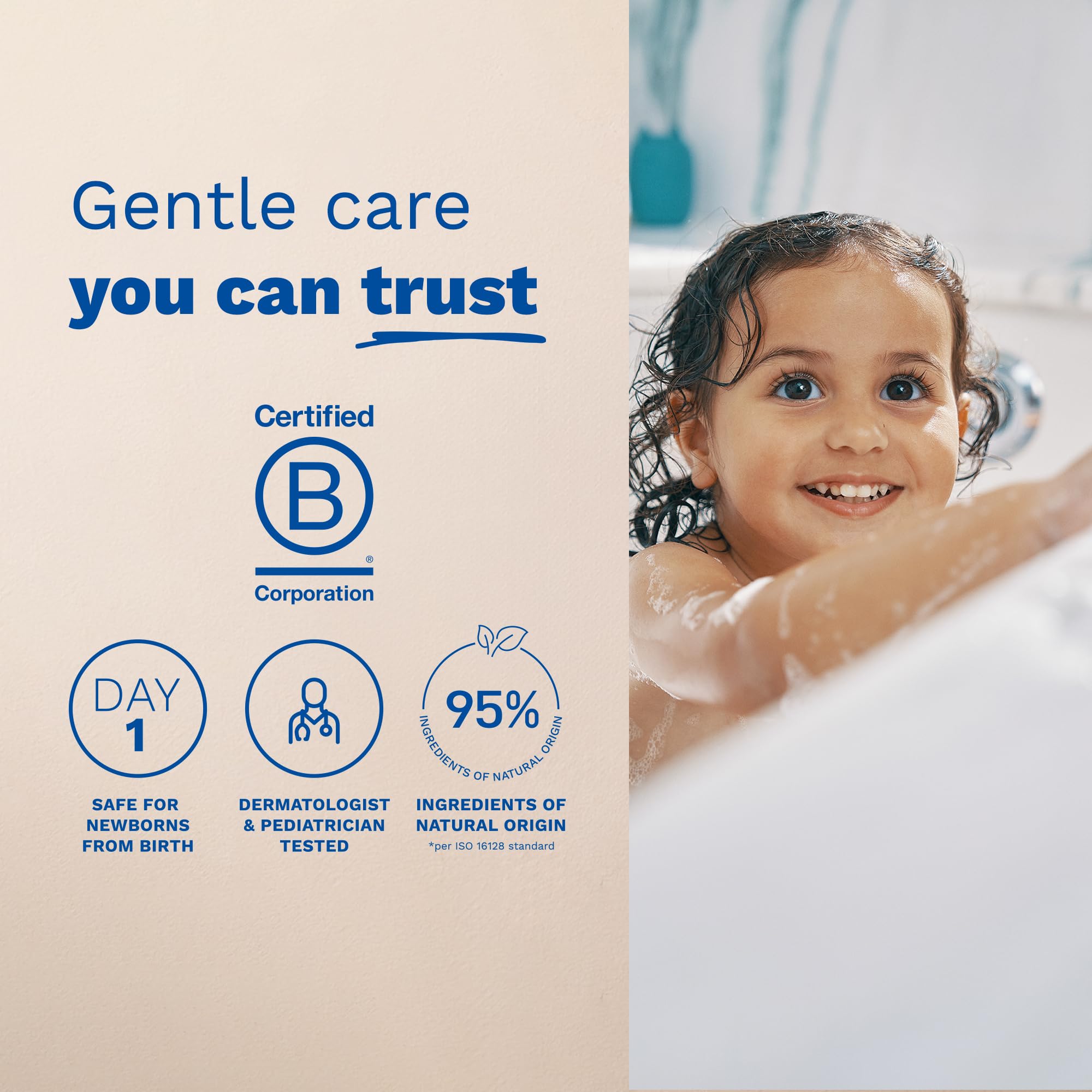 Mustela Gentle Baby Shampoo, Organic & Natural Hair Care for Newborns & Infants - 16.91 fl oz