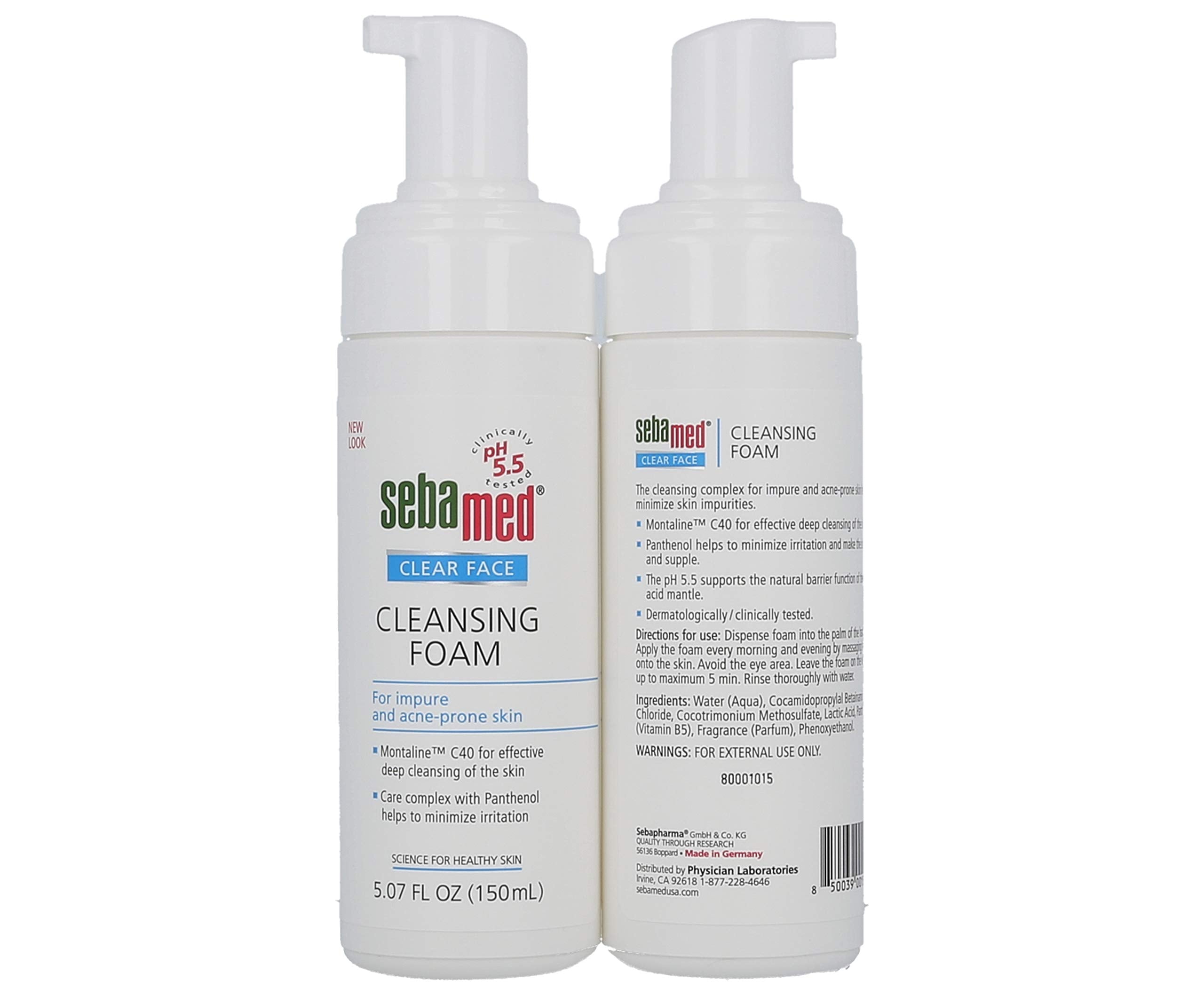 Sebamed Clear Face Cleansing Foam - Gentle, pH Balanced Face Wash for Sensitive Skin, 5.07 fl oz