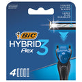 Bic Flex3 Hybrid Razor - 3 Titanium Blades for Smooth Shave, Men's Grooming