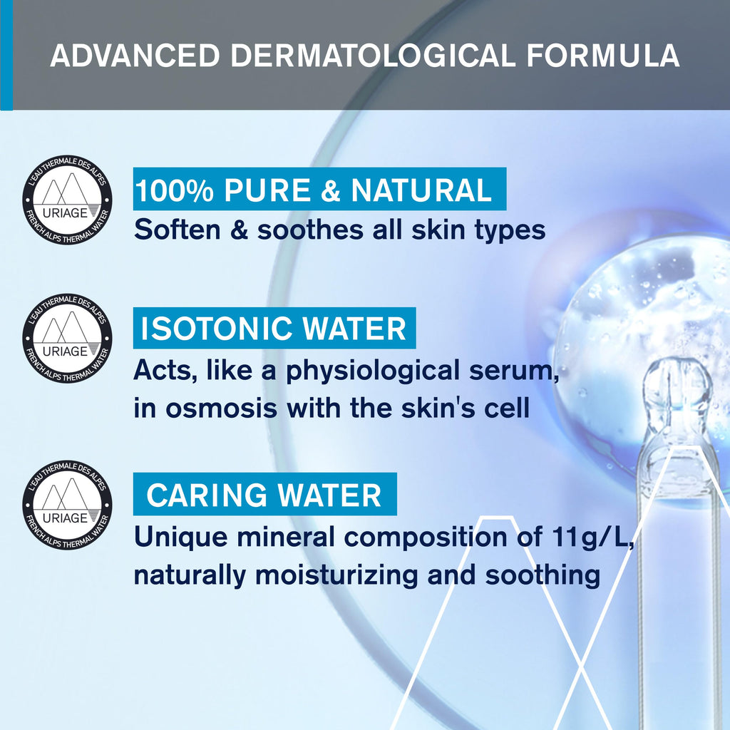 Uriage Thermal Water 300ml - Natural Mineral Skincare for Sensitive Skin