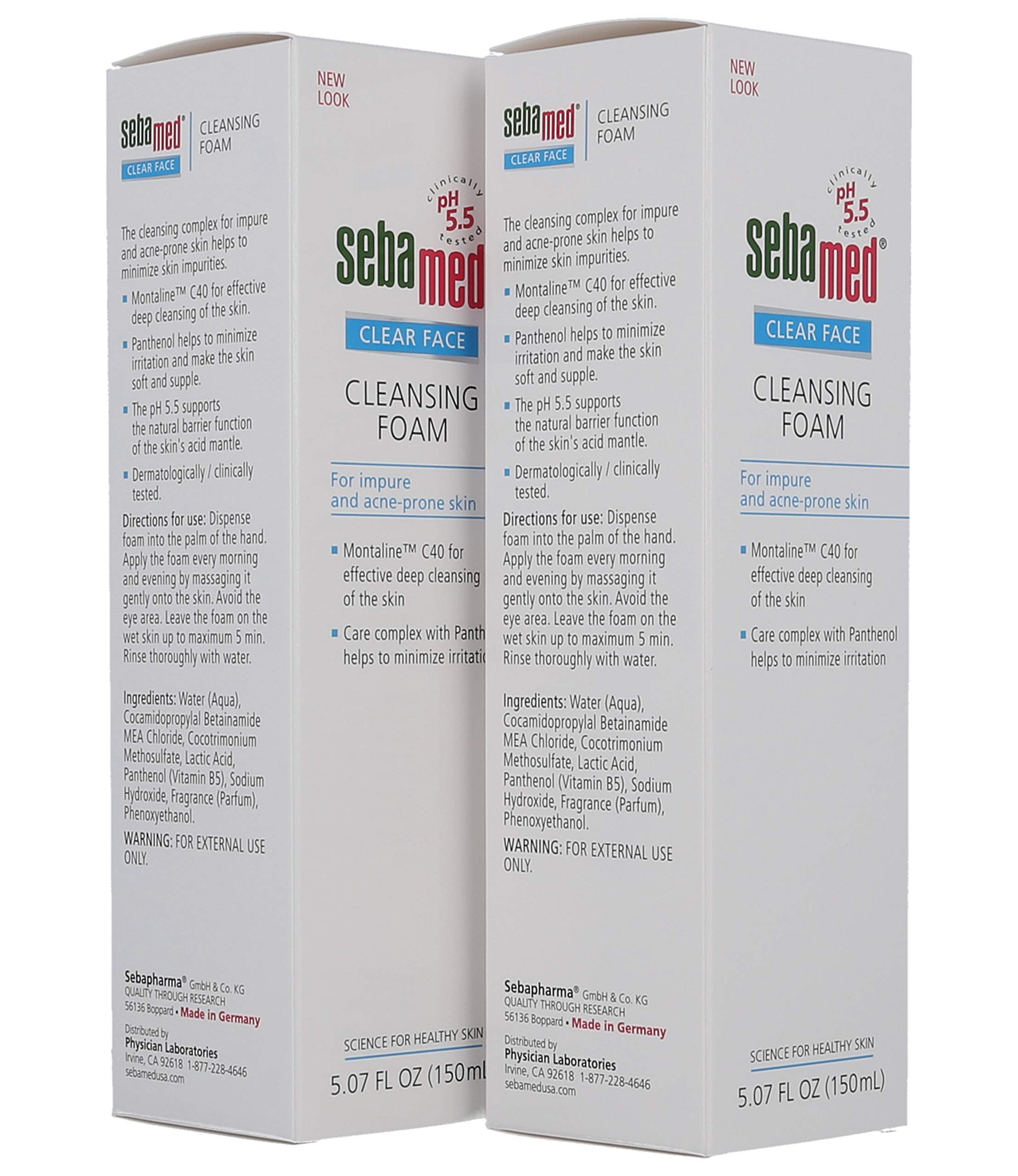 Sebamed Clear Face Cleansing Foam - Gentle, pH Balanced Face Wash for Sensitive Skin, 5.07 fl oz