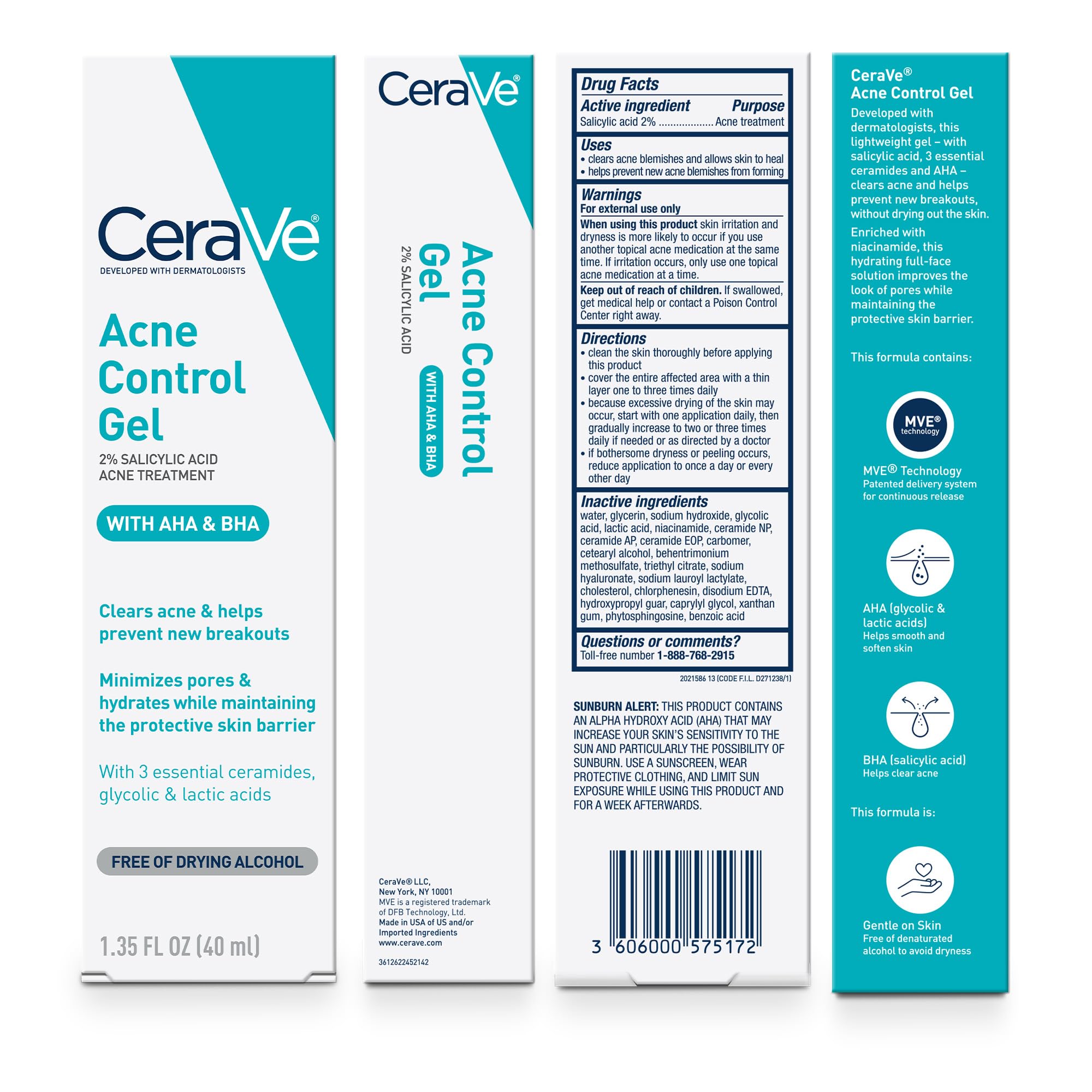 Cerave Facial Care gel 40 ml for Acne.