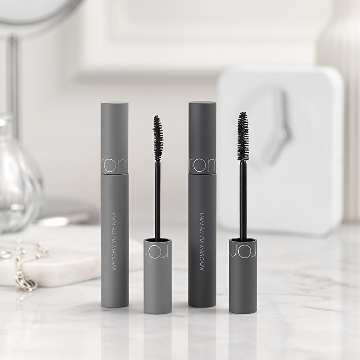 rom&nd Han All Fix Mascara L01 Long Black - Long-Lasting, Waterproof, Volumizing Mascara for Dramatic Lashes