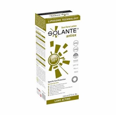 Solante Antiox Sun Care Lotion SPF 50+ | Antioxidant & Anti-Aging Sunscreen, UVA/UVB Broad Spectrum Protection, Vitamin C & E, Lightweight Formula